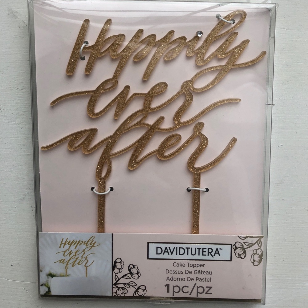 NEW rose gold cake topper
